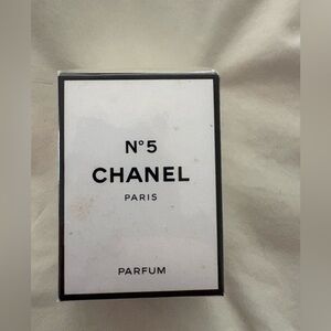 CHANEL White & Black Fragrance Box with Iconic CC Logo